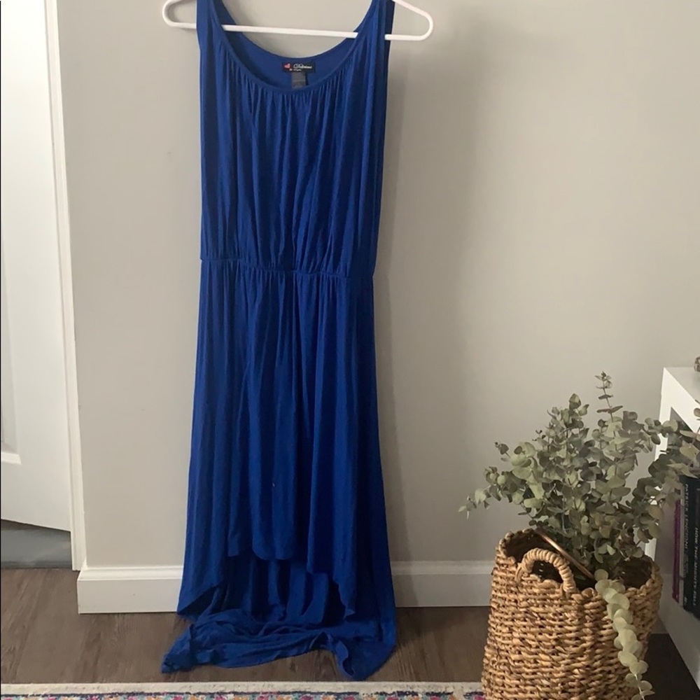 Blue High-Low Dress